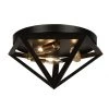 Archello 3-Light Matte Black Flush Mount by Radionic Hi Tech