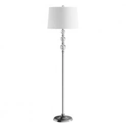 Mazely 16 in. Polished Chrome Floor Lamp by Radionic Hi Tech -Safavieh Sales polished chrome radionic hi tech floor lamps fl c33f pc rht 1d 1000