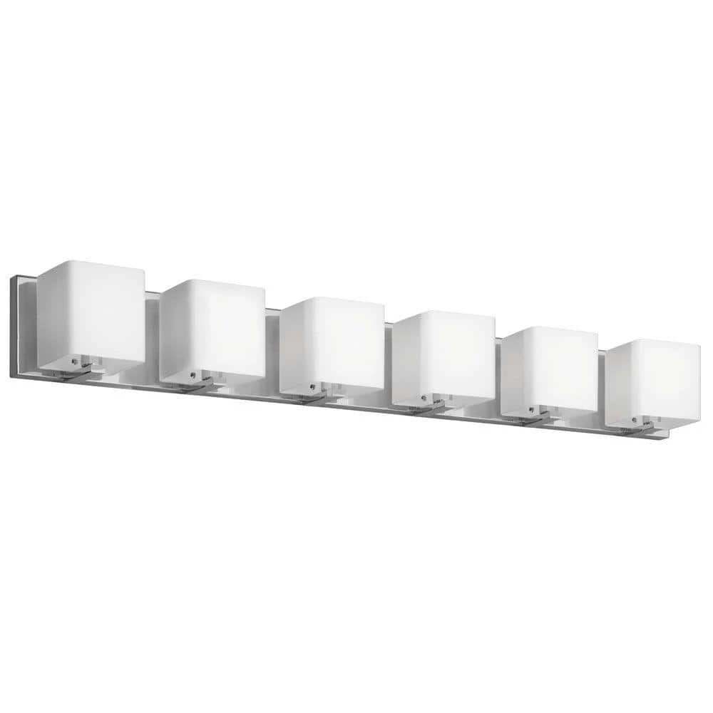 Katarina 6-Light Polished Chrome Vanity Light by Radionic Hi Tech 1 Katarina 6-Light Polished Chrome Vanity Light by Radionic Hi Tech
