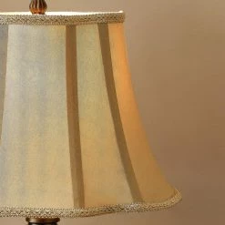 27.5 in. Mermaid Teal Green Table Lamp with Bell Fabric Shade by Kawoti -Safavieh Sales teal green kawoti table lamps 21116 4f 1000