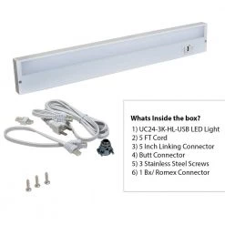 UC 12 in. LED White Under Cabinet Light by Radionic Hi Tech -Safavieh Sales white radionic hi tech under cabinet lights uc12 1k 4d fa 1000