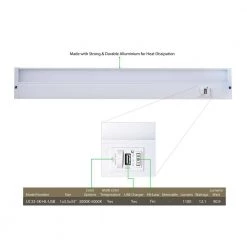 UC 33 in. LED Multi Temperature White Under Cabinet Light by Radionic Hi Tech -Safavieh Sales white radionic hi tech under cabinet lights uc33 3k hl usb 1f 1000
